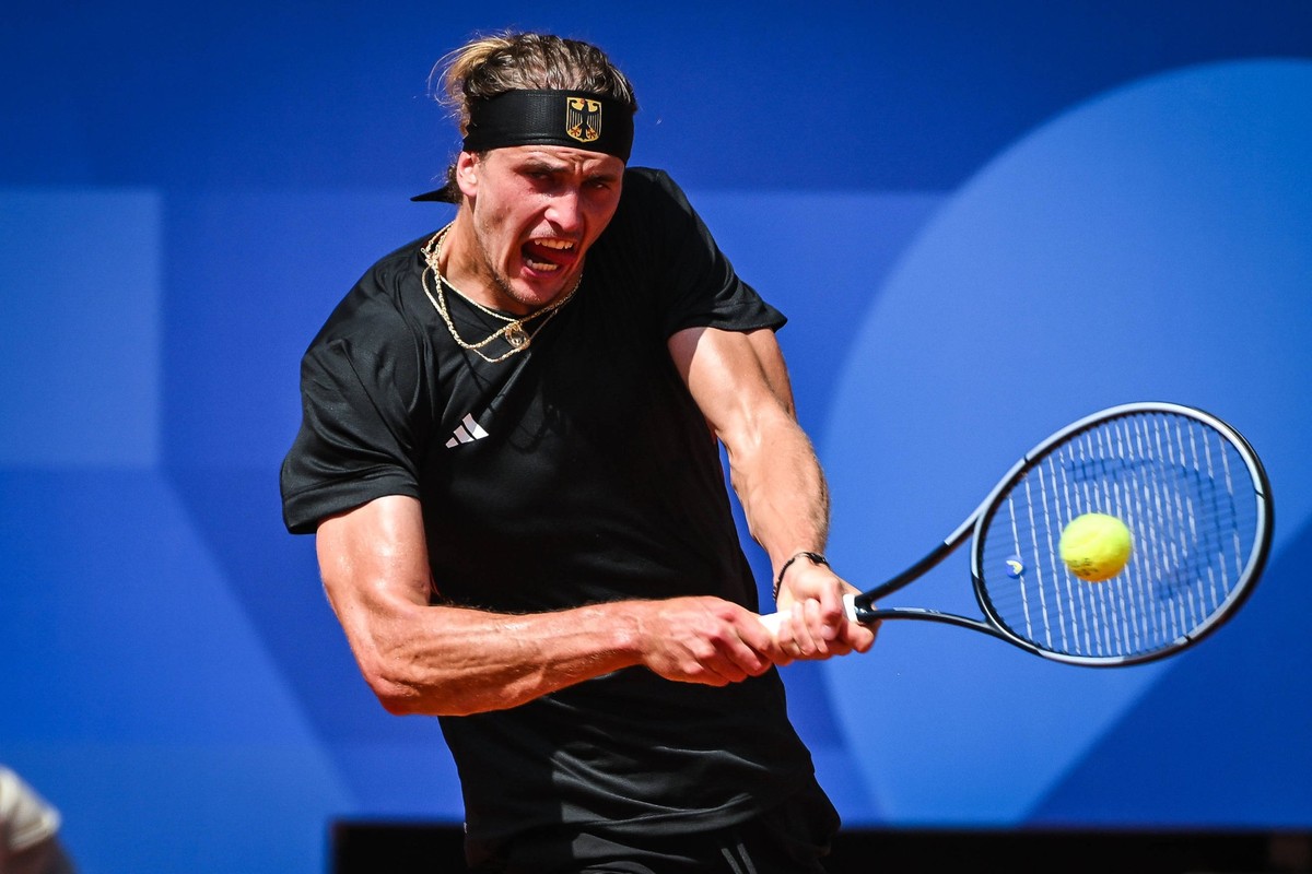 ZVEREV Alexander of Germany during the Tennis match, Olympic Games, Olympische Spiele, Olympia, OS Paris 2024 on 30 July 2024 at Roland-Garros Stadium in Paris, France - Photo Matthieu Mirville / DPPI ...