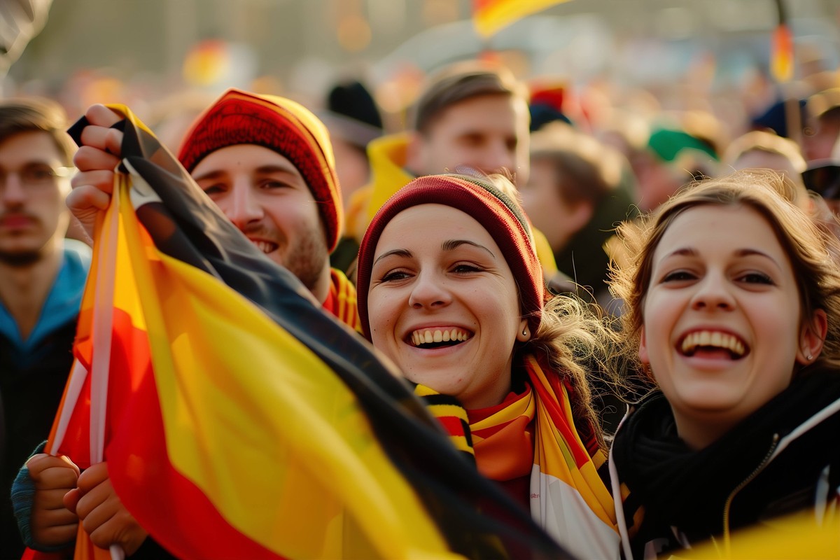 RECORD DATE NOT STATED Football fans at public viewing A.I.-generated *** Football fans at public viewing A I generated Copyright: xx