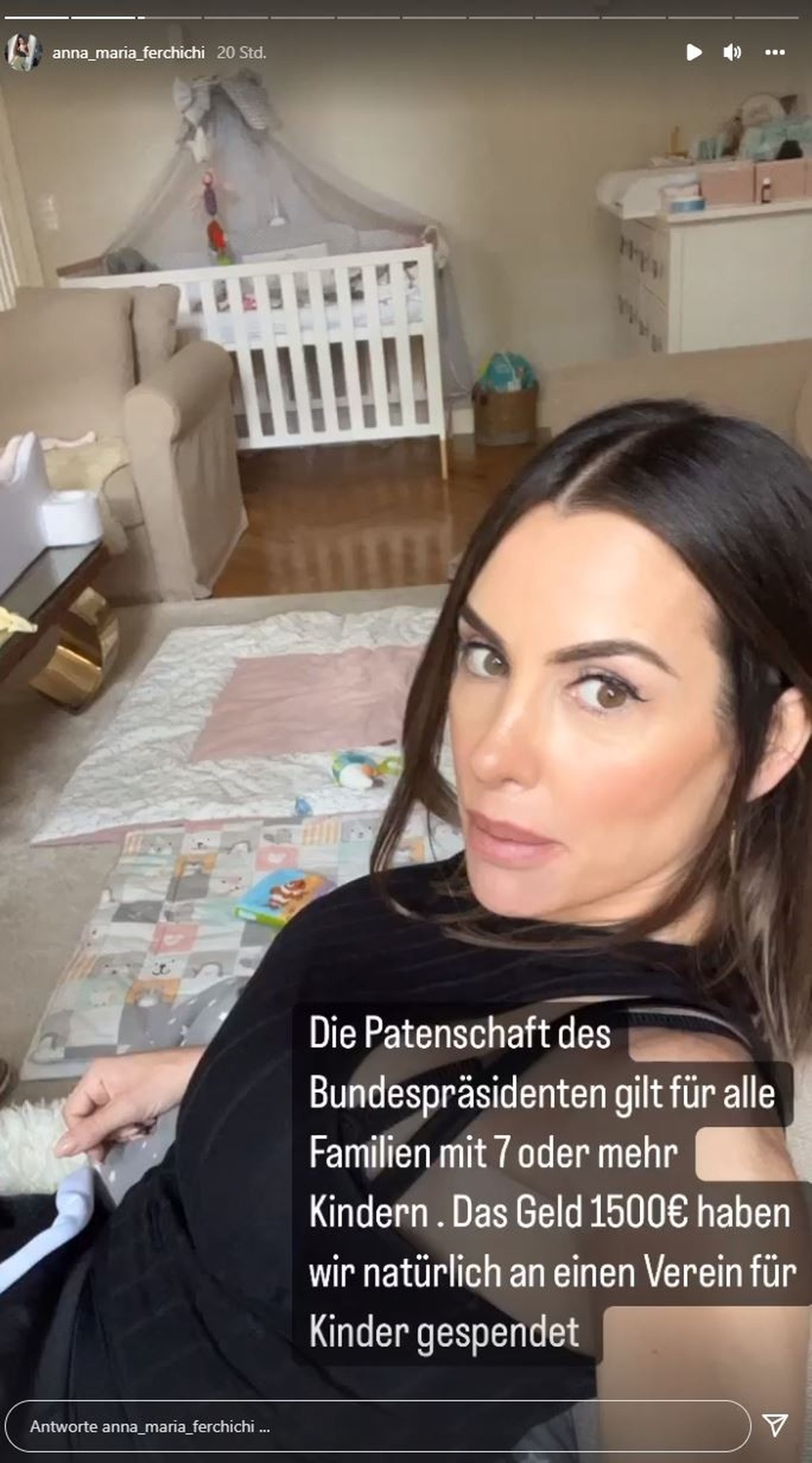 Anna-Maria Ferchichi erklärt, was die Familie mit dem Geld des Bundespräsidenten vorhat.