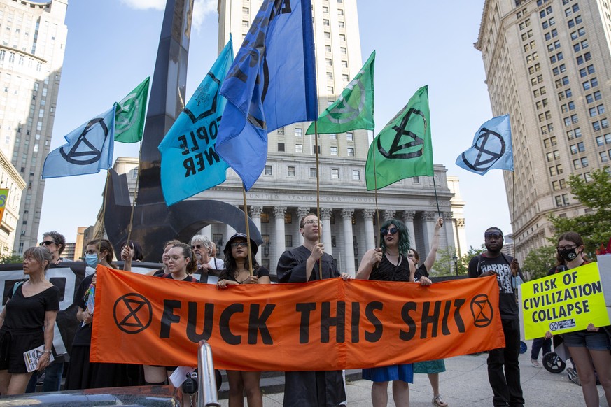 Wegen der Entscheidung des US-Supreme Courts gegen den Klimaschutz gab es Proteste in den USA.