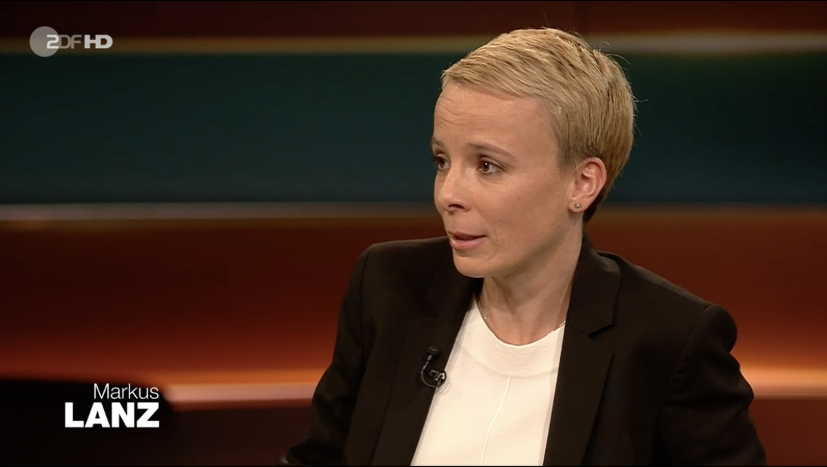 Die "NZZ"-Journalistin Hannah Bethke ärgert Lanz, ohne es zu wollen.
