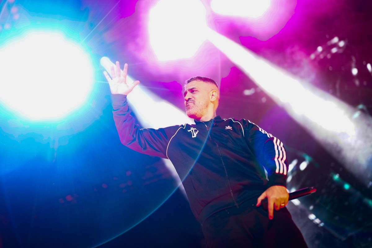 17.04.2024, �sterreich, Wien: Der Musiker Bushido steht im Rahmen eines Konzerts auf der B�hne. Foto: Eva Manhart/APA/dpa +++ dpa-Bildfunk +++