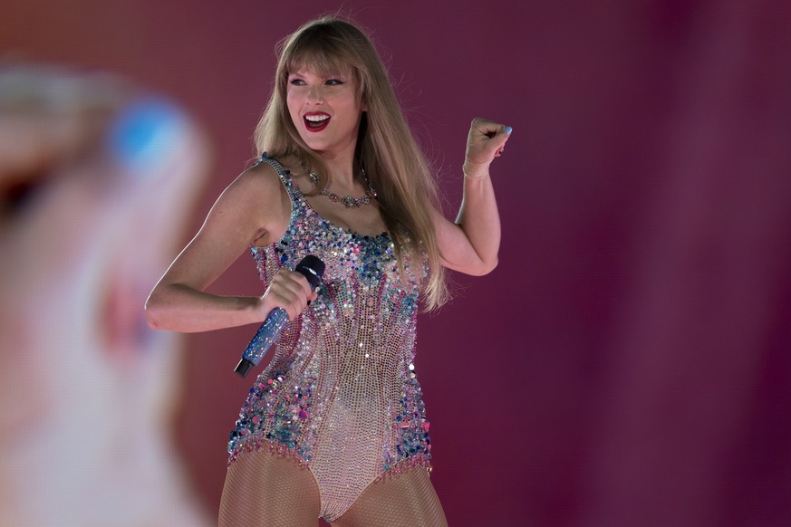 Taylor Swift performs during &quot;The Eras Tour&quot; on Friday, May 5, 2023, at Nissan Stadium in Nashville, Tenn. (AP Photo/George Walker IV)