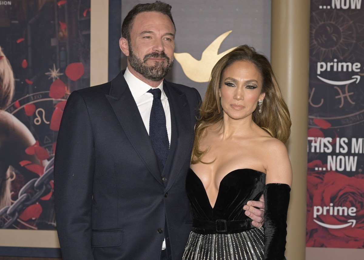 February 13, 2024, Hollywood, California, United States: Ben Affleck and Jennifer Lopez attend the Los Angeles Premiere Of Amazon MGM Studios This Is Me...Now: A Love Story Hollywood United States - Z ...