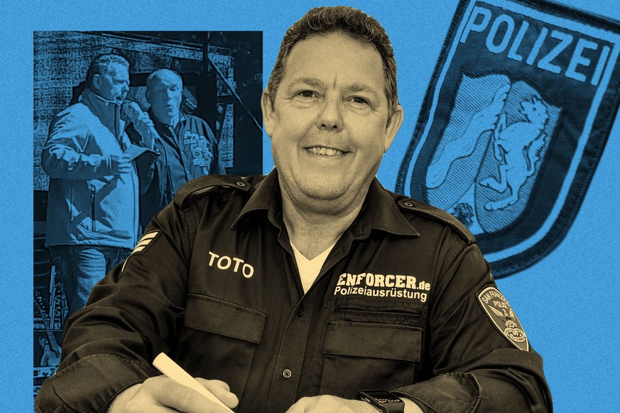 Synagogen, Abschiebung und "linke Zecken" – TV-Polizist Toto hält Rede im AfD-Sprech