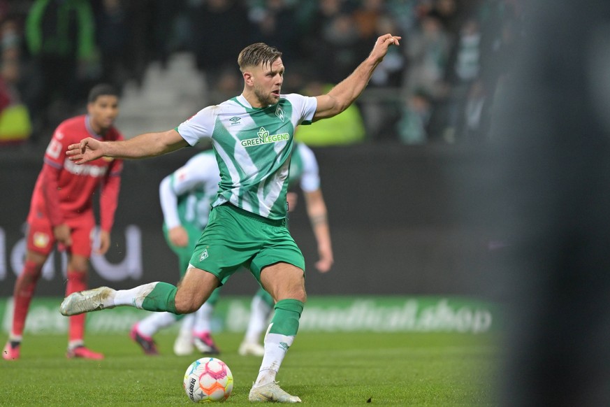 GER, 1. FBL, SV Werder Bremen vs Bayer 04 Leverkusen / 12.03.2023, wohninvest Weserstadion, Bremen, GER, 1. FBL, SV Werder Bremen vs Bayer 04 Leverkusen im Bild / picture shows Elfmeter, Elf Meter, El ...