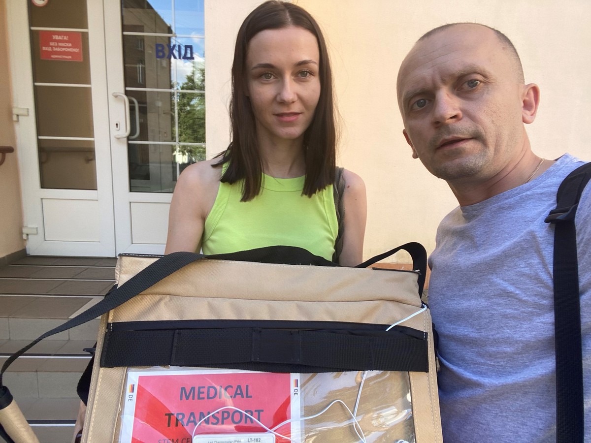 Julia und Roman Kuts sind endlich und sicher angekommen in der Transplantationsklinik