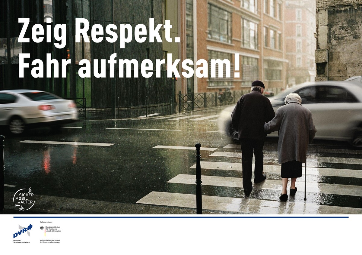 Plakate wie dieses sollen Autofahrer an die Verantwortung hinter dem Steuer erinnern.
