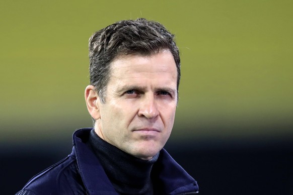 BIERHOFF Oliver Sportdirektor Team Deutschland UEFA Nations League Qualifikation Spiel Deutschland - Ukraine 3 : 1 am 14. November 2020 in Leipzig DFL REGULATIONS PROHIBIT ANY USE OF PHOTOGRAPHS as IM ...