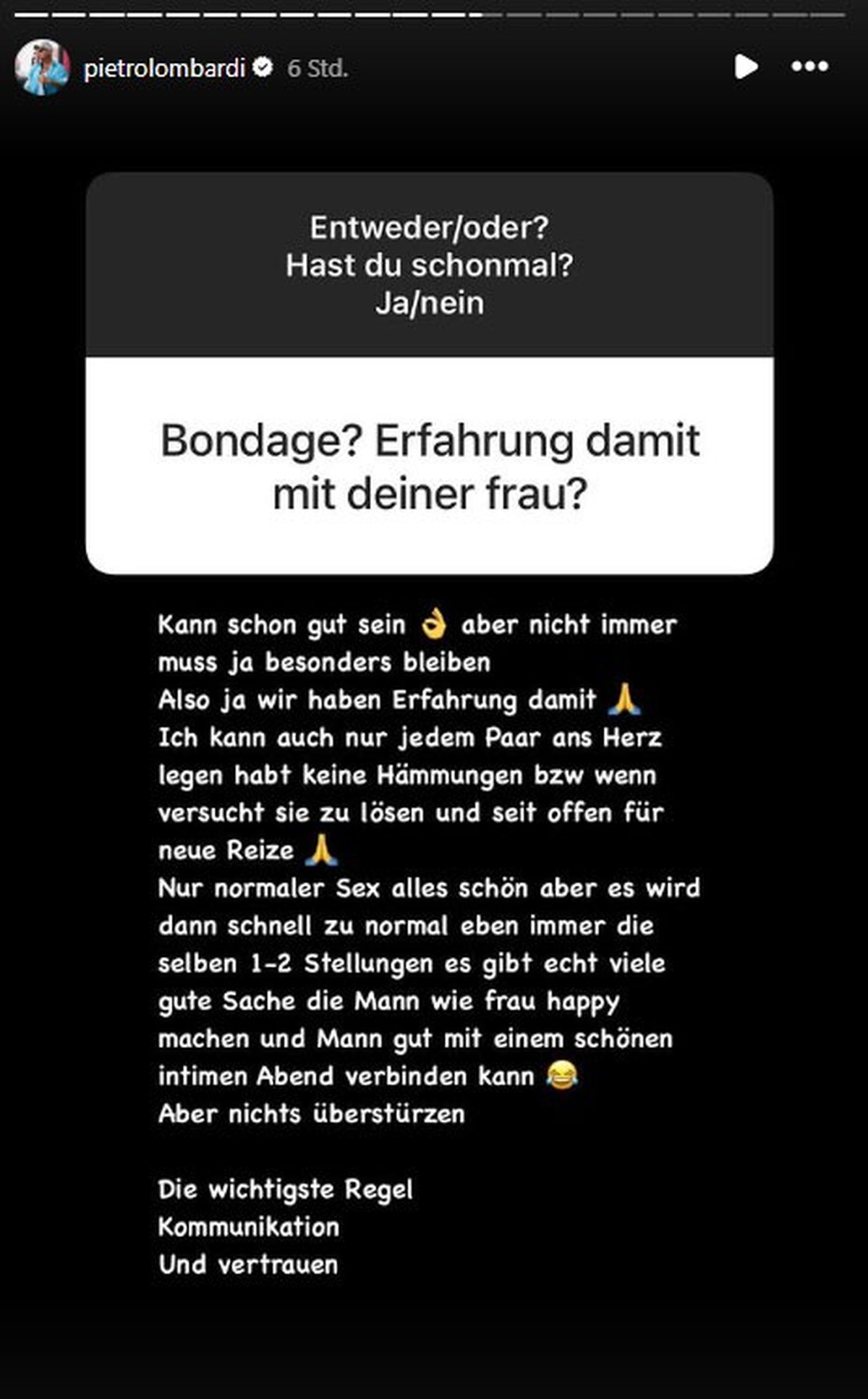 Pietro Lombardi packt intime Details aus.