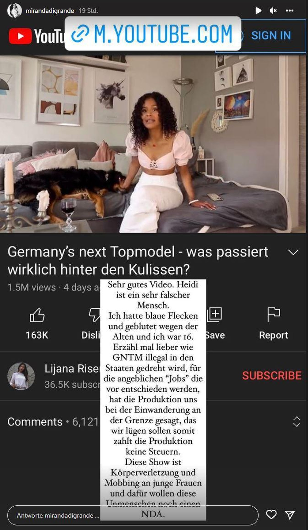 Hier ist das Statement von Nathalie Volk zu sehen.