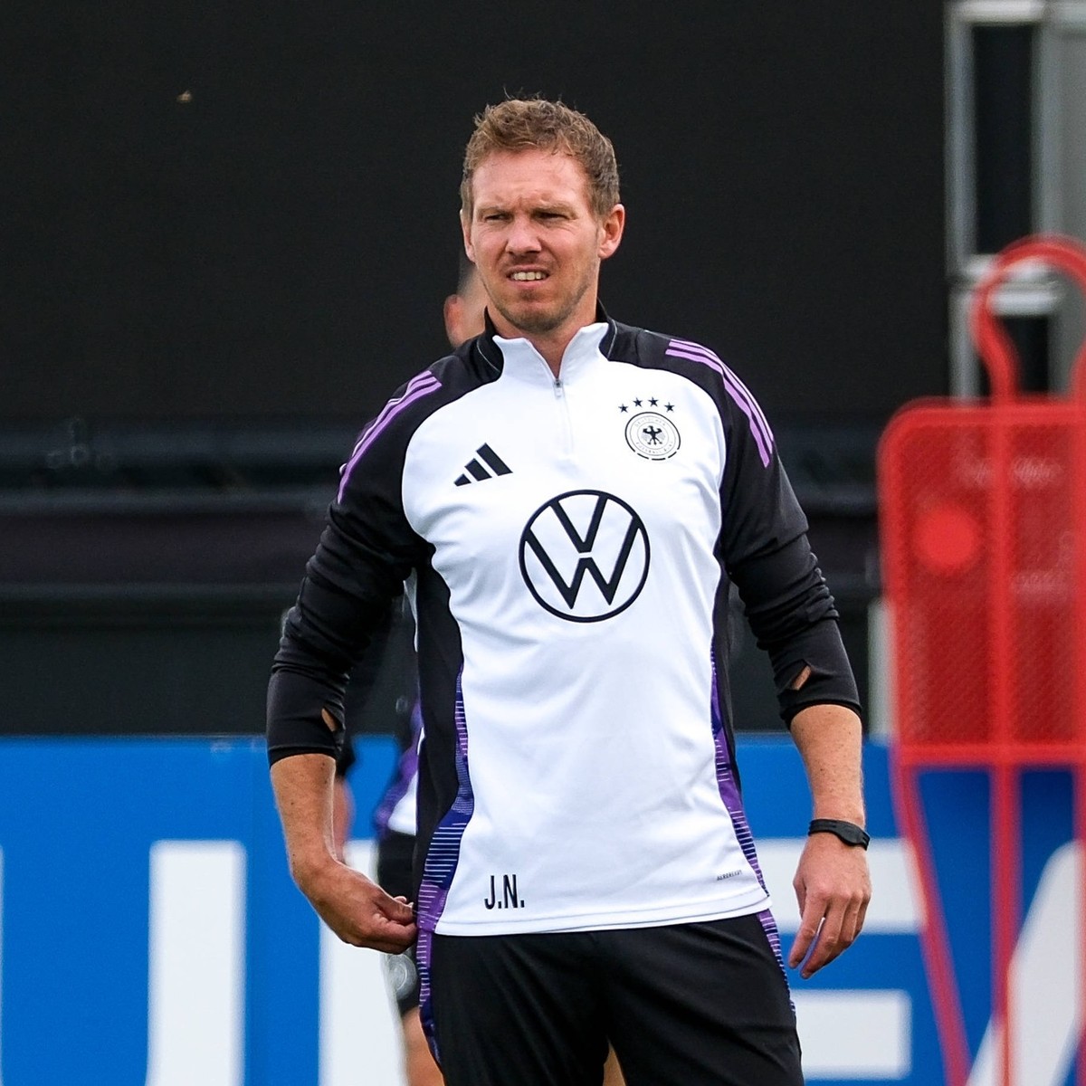 Julian Nagelsmann Deutschland , Trainer GER, DFB, Training, Fussball Herren Nationalmannschaft Deutschland, UEFA Fussball Europameisterschaft 2024, Herzogenaurach 12.06.2024. GER, DFB, Training, Fussb ...