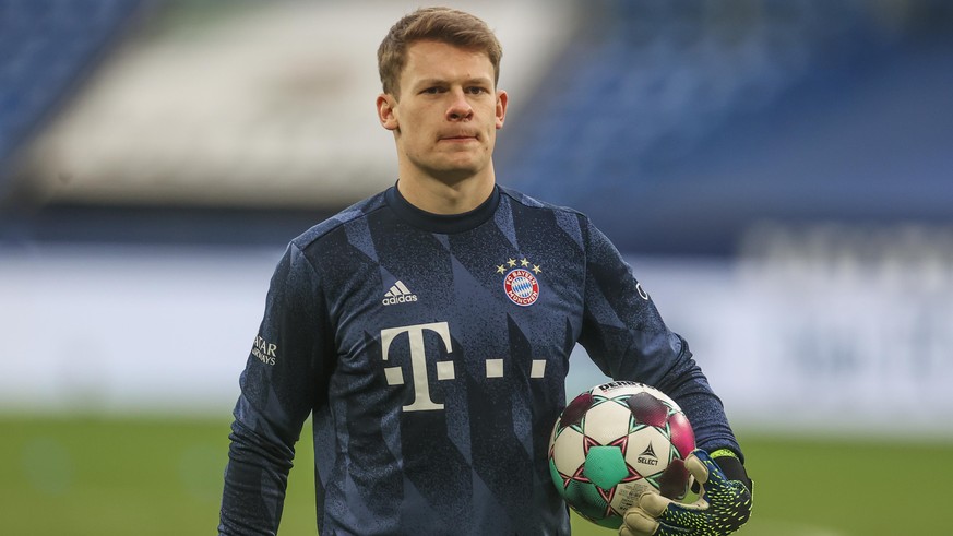 24.01.2021, Fussball, Saison 2020/2021, 1. Bundesliga, 18.Spieltag, FC Schalke 04 - FC Bayern Muenchen, Alexander Nübel (FC Bayern München) Tim Rehbein/RHR-FOTO/Pool via Mika Volkmann DFL REGULATIONS  ...