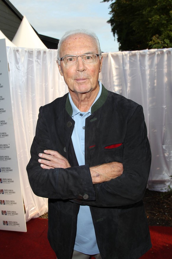 Franz Beckenbauer, Bayerischer Abend beim 32. Kaiser Cup 2019 Charity Golftunier zugunsten der Franz Beckenbauer Stiftung in Bad Griesbach am 12.07.2019 / *** Franz Beckenbauer, Bavarian evening at th ...