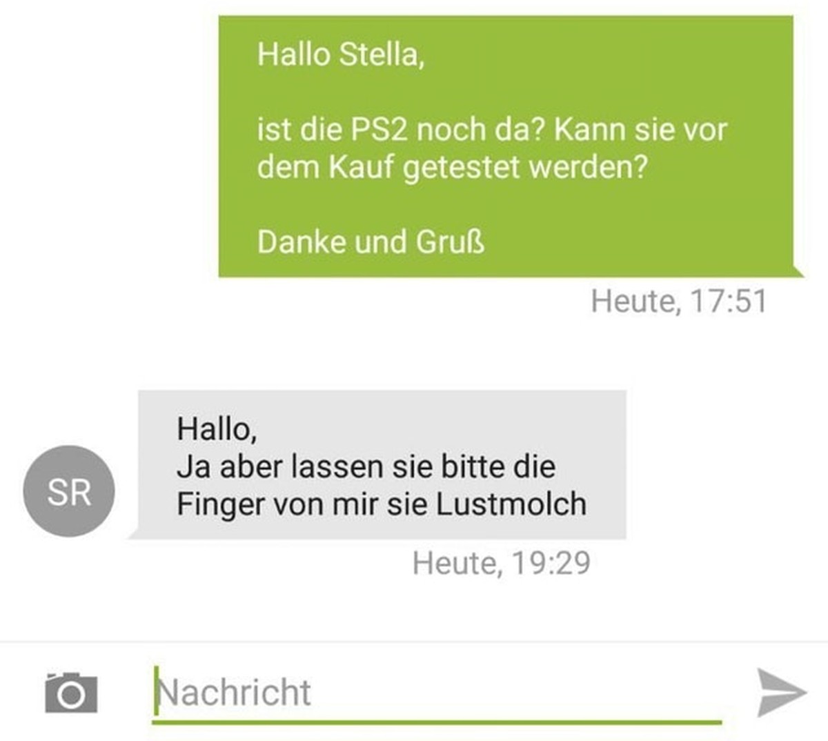 Übersicht: Kontakt ja, aber Finger weg
Frau verbittet sich bedrängt zu werden