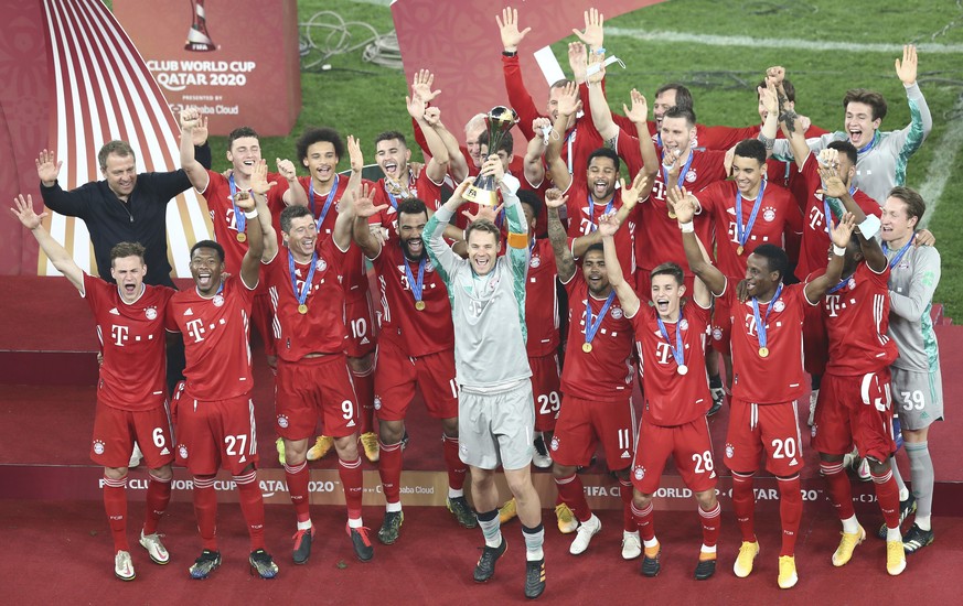Der FC Bayern feiert nach 2013 erneut den Gewinn der Klub-WM. 