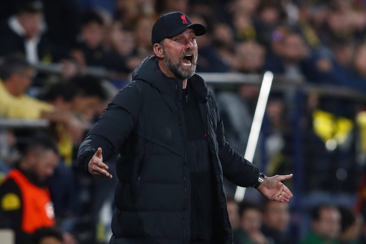 03 May 2022, Spain, Villarreal: Soccer: Champions League, Villarreal FC vs Liverpool, semifinal second leg at Estadio de la Ceramica. Villarreal, Castellon Jurgen Klopp 900/Cordon Press *** 03 May 202 ...