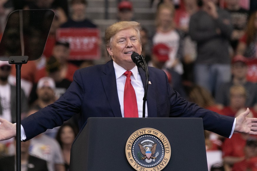 President Donald J Trump speaking at the 2020 Keep America Great Rally at the BB&T Center on November 26 2019 in Sunrise, Florida. USA - 2019 - President Donald Trump 2020 Keep America Great Rally ...