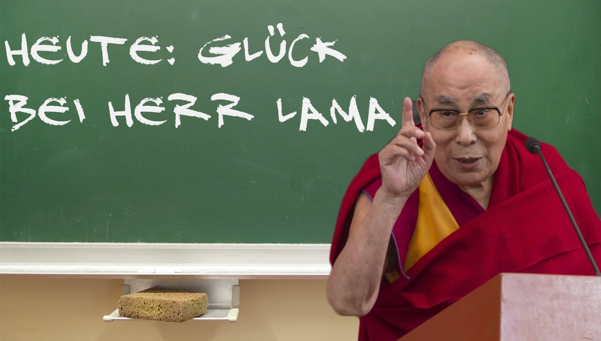 Dalei Lama Schule Glück