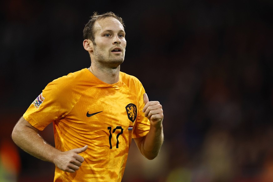 AMSTERDAM - Daley Blind of Holland during the UEFA Nations League match between the Netherlands and Belgium at the Johan Cruijff ArenA on September 25, 2022 in Amsterdam, Netherlands. ANP MAURICE VAN  ...