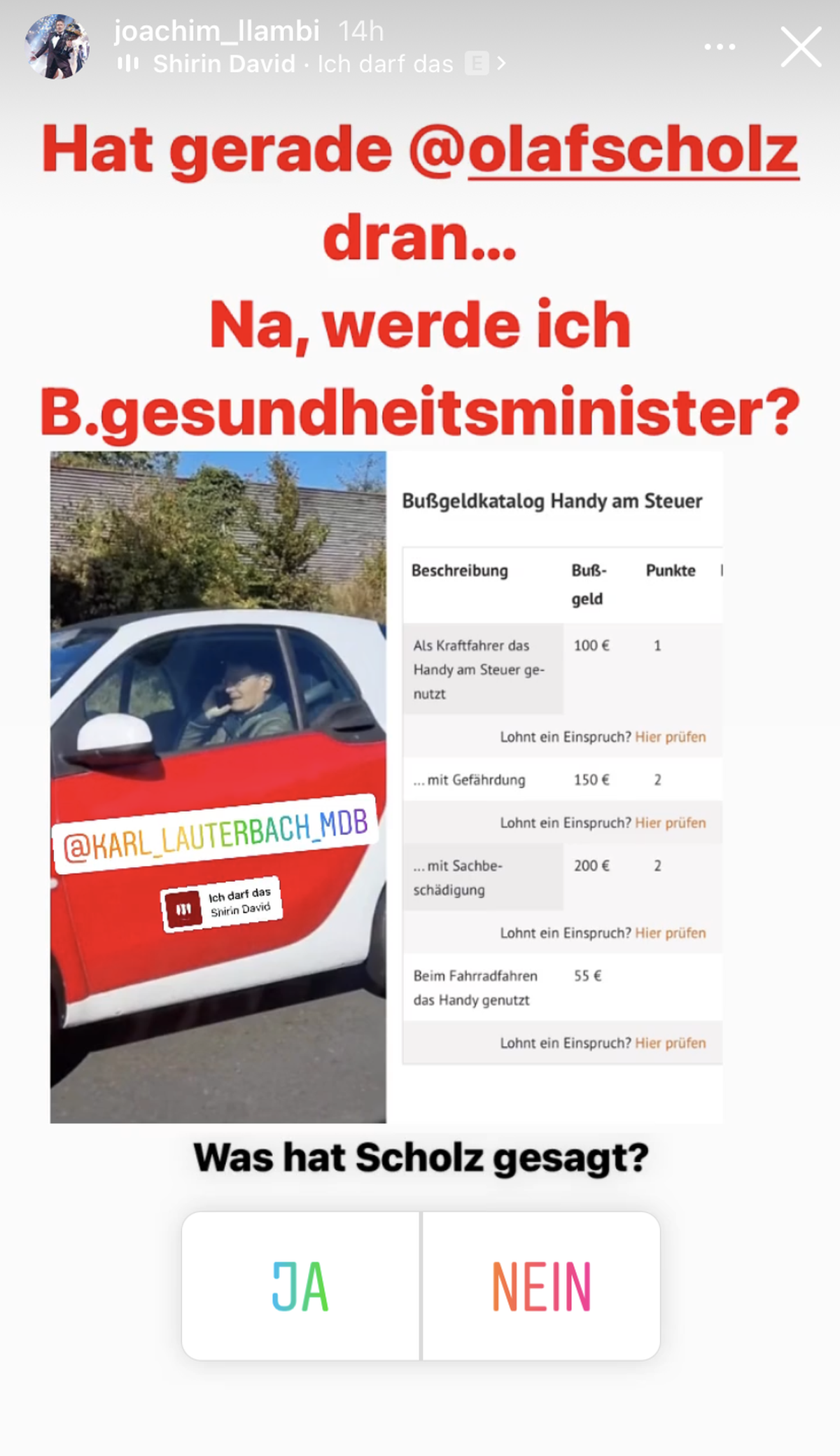 Joachim Llambi machte sich über Karl Lauterbach lustig und übte politisch Kritik.