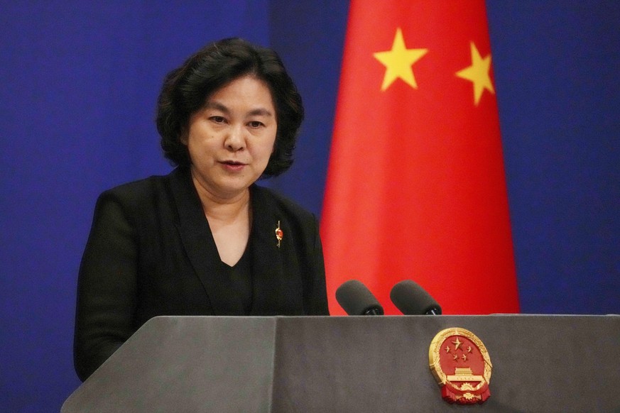 Eine Sprecherin des chinesischen Außenministeriums.