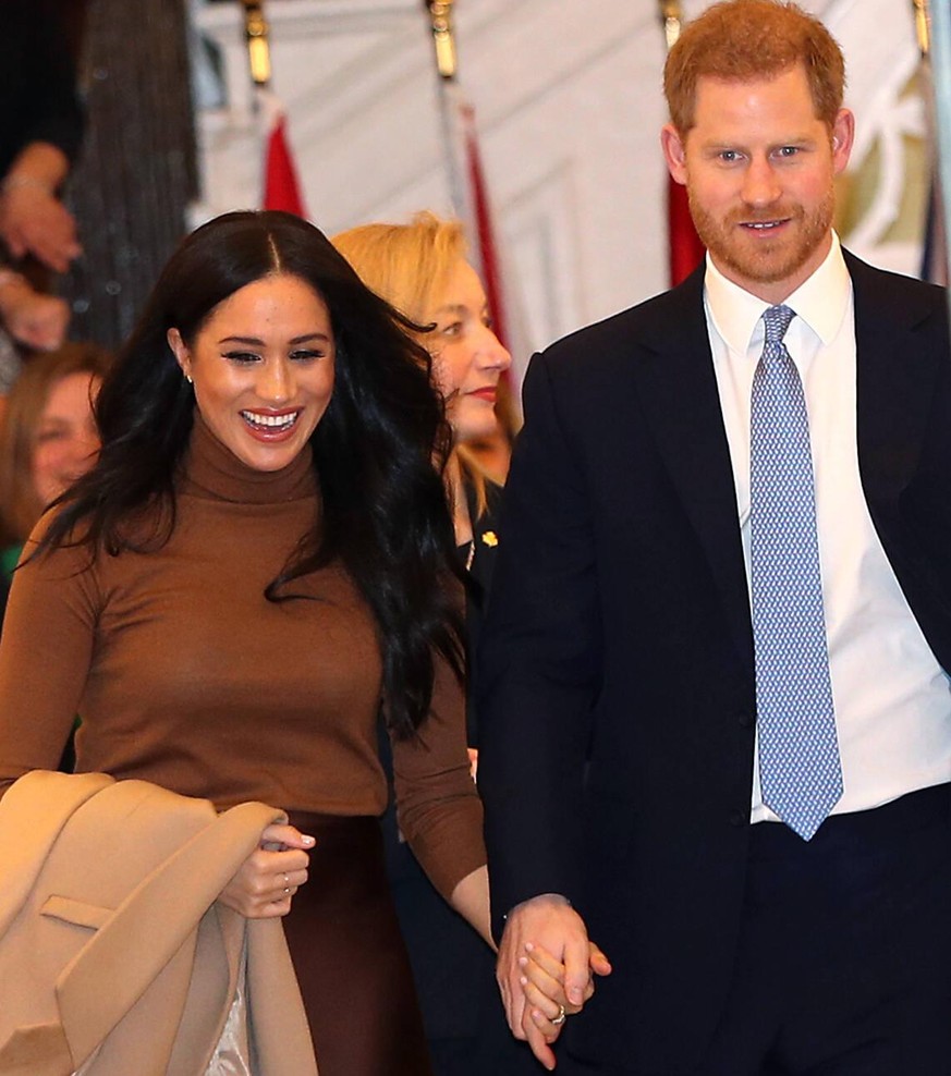 Duke and Duchess of Sussex visit to Canada House The Duke and Duchess of Sussex leaving after their visit to Canada House, central London, to meet with Canada s High Commissioner to the UK, Janice Cha ...