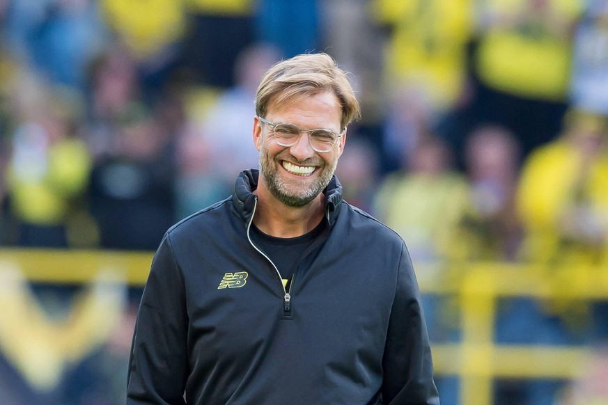 Dortmund, Germany 07.09.2018, Abschiedsspiel Roman Weidenfeller, Trainer Juergen Klopp (BVB Allstars) schaut ( DeFodi053 *** Dortmund Germany 07 09 2018 Farewell match Roman Weidenfeller Coach Juergen ...