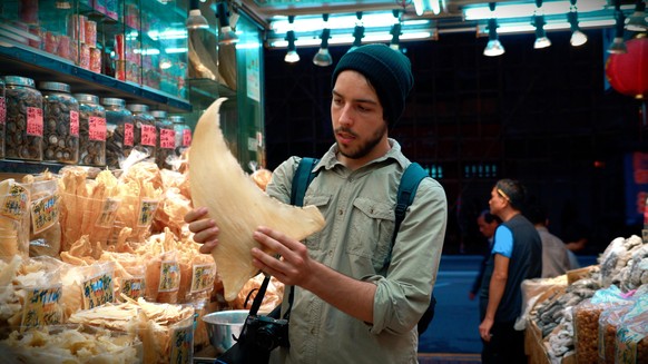 Ali Tabrizi (Filmmaker and avid ocean-lover) in Seaspiracy. c. Lucy Tabrizi