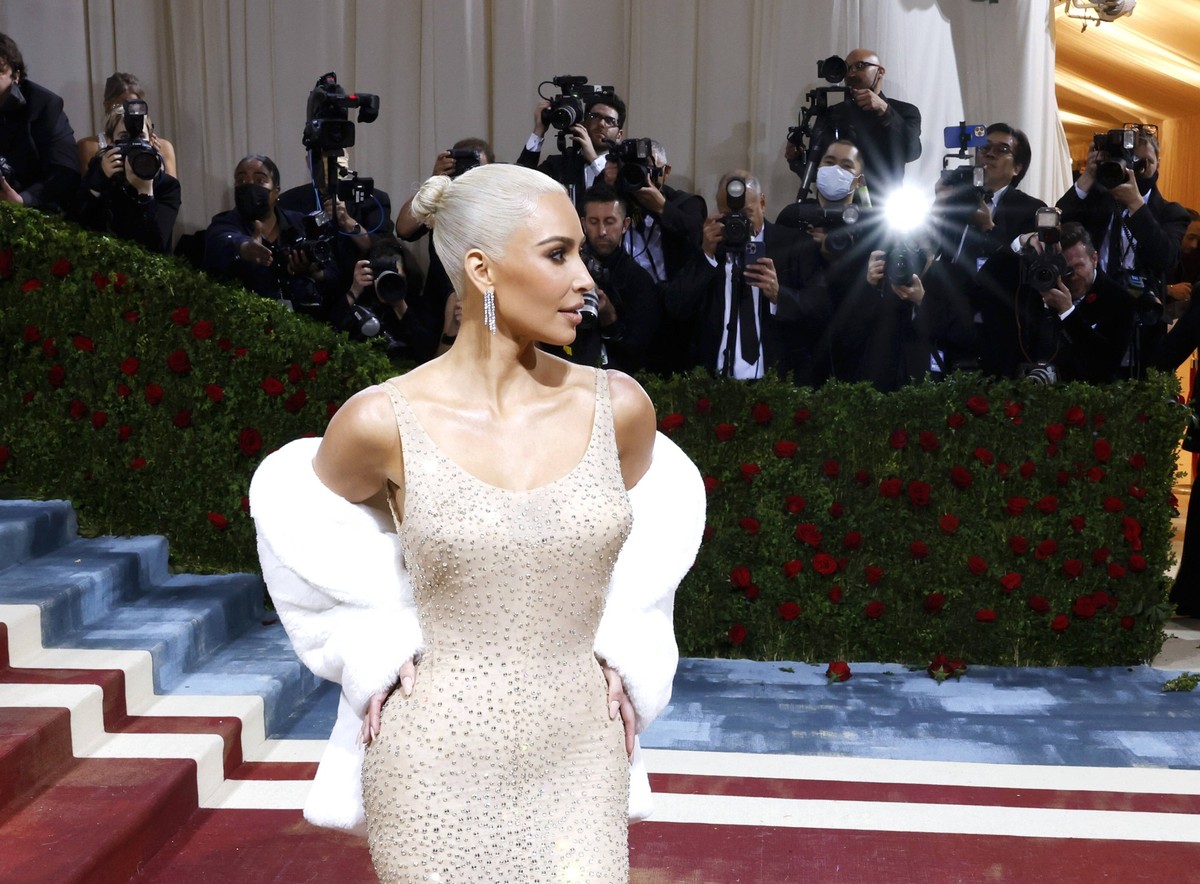 Kim Kardashian arrives on the red carpet for The Met Gala at The Metropolitan Museum of Art celebrating the Costume Institute opening of In America: An Anthology of Fashion in New York City on Monday, ...