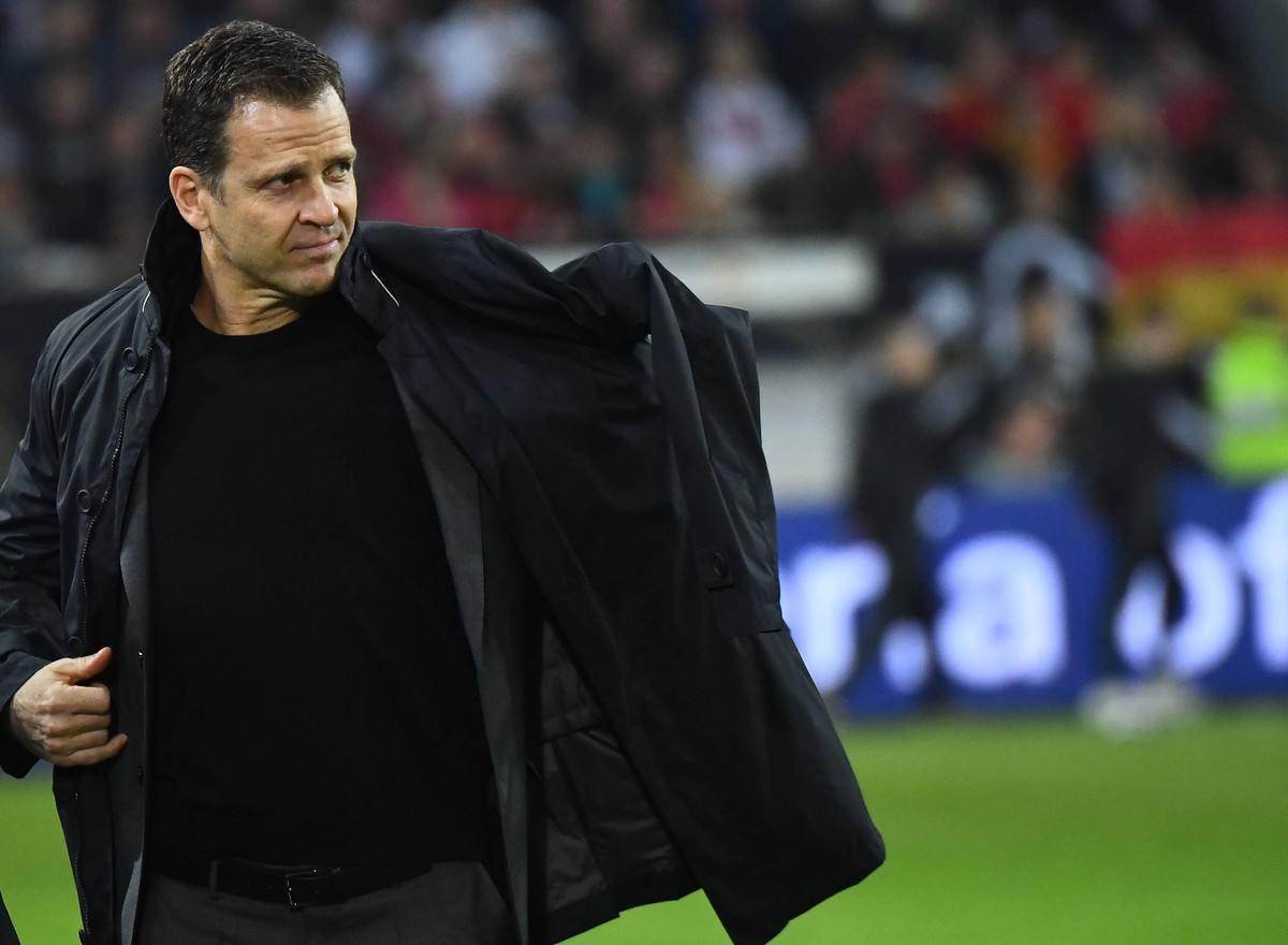 23.03.2018, xjhx, Fussball Test Laenderspiel, Deutschland - Spanien, emspor, v.l. Team Manager Oliver Bierhoff (Deutsche Fussball Nationalmannschaft DFB) Duesseldorf *** 23 03 2018 xjhx Football Test  ...