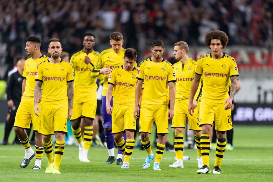 Frankfurt, Germany 22.09.2019, 1. Bundesliga, 5. Spieltag, Eintracht Frankfurt - Borussia Dortmund, Dortmund Spieler enttaeuscht, looks dejected Frankfurt Commerzbank-Arena Hessen Germany eu-images-01 ...