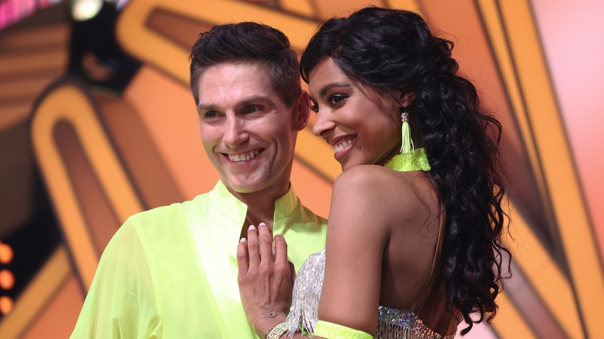 COLOGNE, GERMANY - MARCH 10: Sharon Battiste and Christian Polanc at the third &quot;Let&#039;s Dance&quot; show at MMC Studios on March 10, 2023 in Cologne, Germany. (Photo by Andreas Rentz/Getty Ima ...