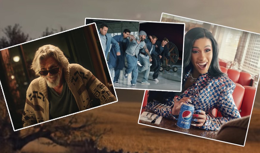 Jeff Bridges, die Backstreet Boys und Cardi B – nur einige der Stars, die 2019 in Super-Bowl-Werbung mitspielen.&nbsp;