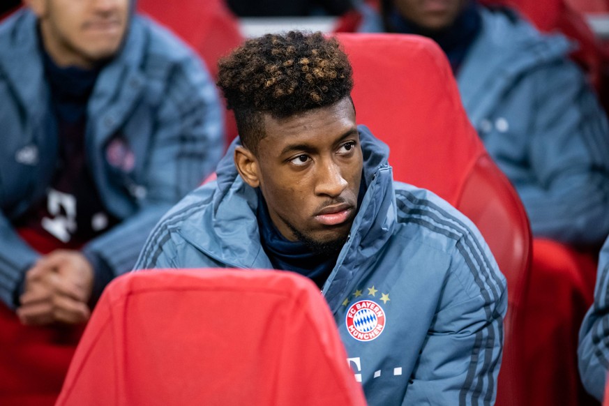 12.12.2018, xkvx, Fussball UEFA Champions League, Ajax Amsterdam - FC Bayern Muenchen emspor, v.l. Kingsley Coman (FCB - FC Bayern Muenchen) (DFL/DFB REGULATIONS PROHIBIT ANY USE OF PHOTOGRAPHS as IMA ...