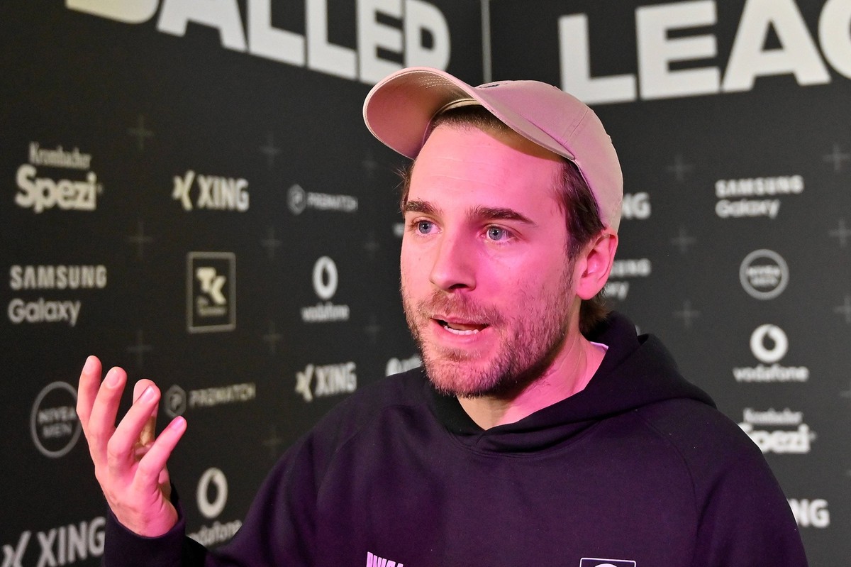Koeln, Motorworld, 26.02.24, GER, Herren, Fussball, Baller League Bild: Felix STARCK Gruender der Baller League Only for editorial use Nordrhein-Westfalen Deutschland *** Koeln, Motorworld, 26 02 24, ...