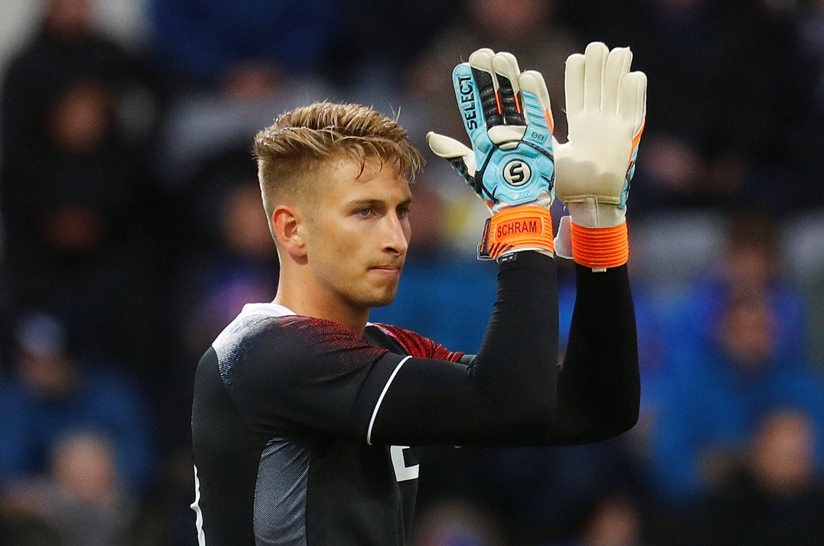 Soccer Football - International Friendly - Iceland vs Norway - Laugardalsvollur Stadium, Reykjavik, Iceland - June 2, 2018 Iceland's Frederik Schram applauds the fans REUTERS/Hannibal Hanschke