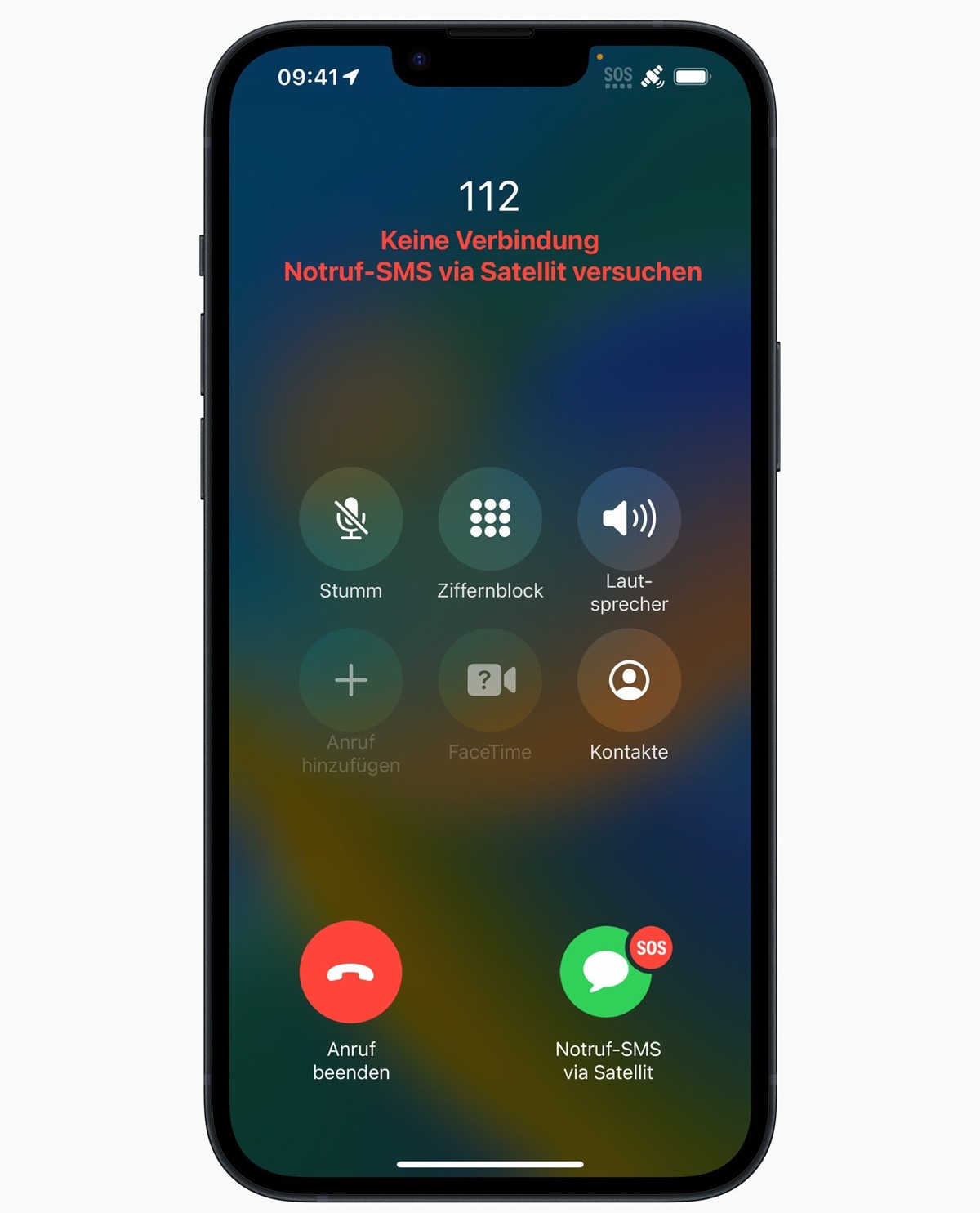 Wenn im Notfall kein Netz verfügbar ist, kann man auf die Notruf-SMS via Satellit zurückgreifen.