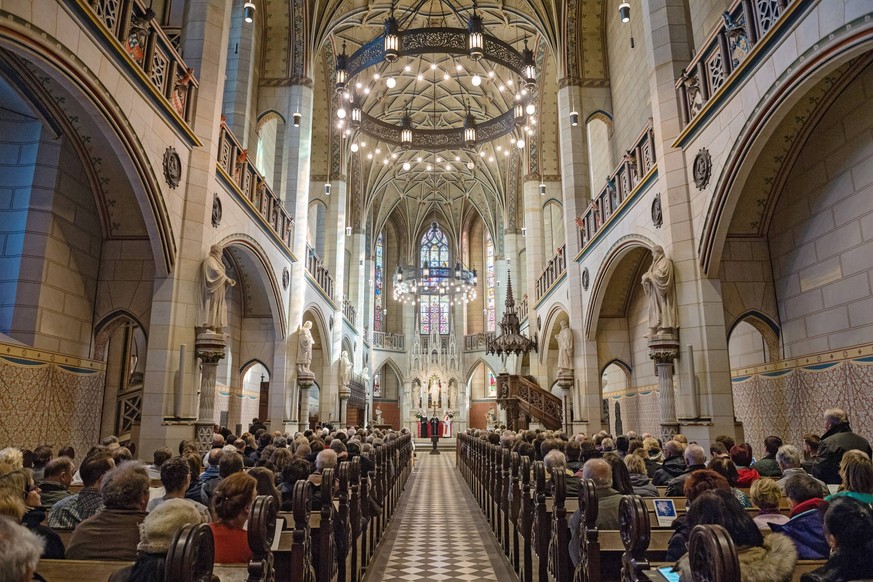 Die Lutherstadt Wittenberg hat zum Reformationstag am Mittwoch 31.10.18 ein grosses Reformationsfest gefeiert. Mehrere Festgottesdienste in der Schlosskirche Foto und in der Stadtkirche zaehlten zu de ...