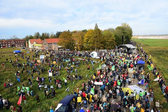 In Lützerath versammeln sich Klimaaktivisten immer wieder für Proteste.