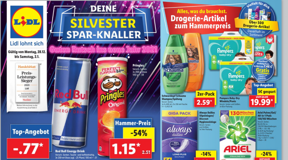 Gut zu sehen: Ab Januar gibt es ein Comeback der sogenannten Schwellenpreise (19,99).