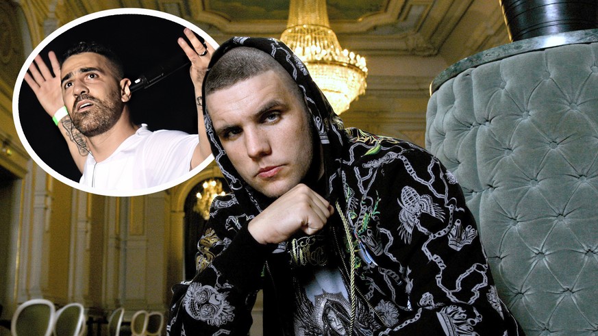 Der deutsche Rapper Fler posiert bei einem Fototermin (undatiertes Archivfoto) in Berlin. Als er 2005 mit Deutschlandfahne in seinem Video auftrat, sorgte er für Aufregung: Der Rapper Fler rief die &q ...