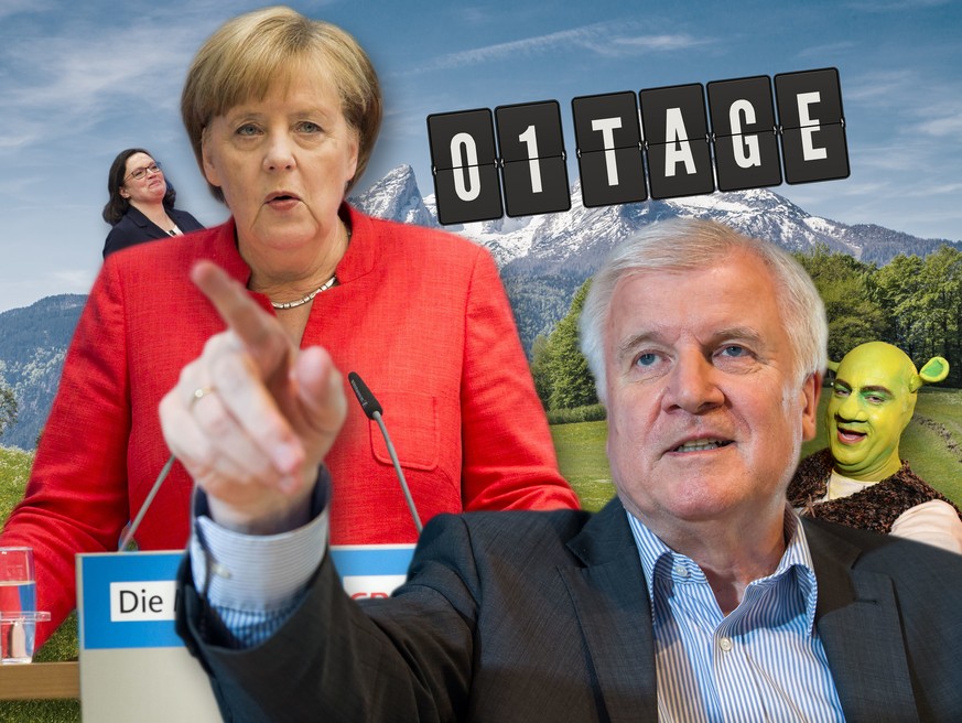 Stimmt alles nicht! Sagt Seehofer über Seehofer. Der Countdown zur Regierungskrise
