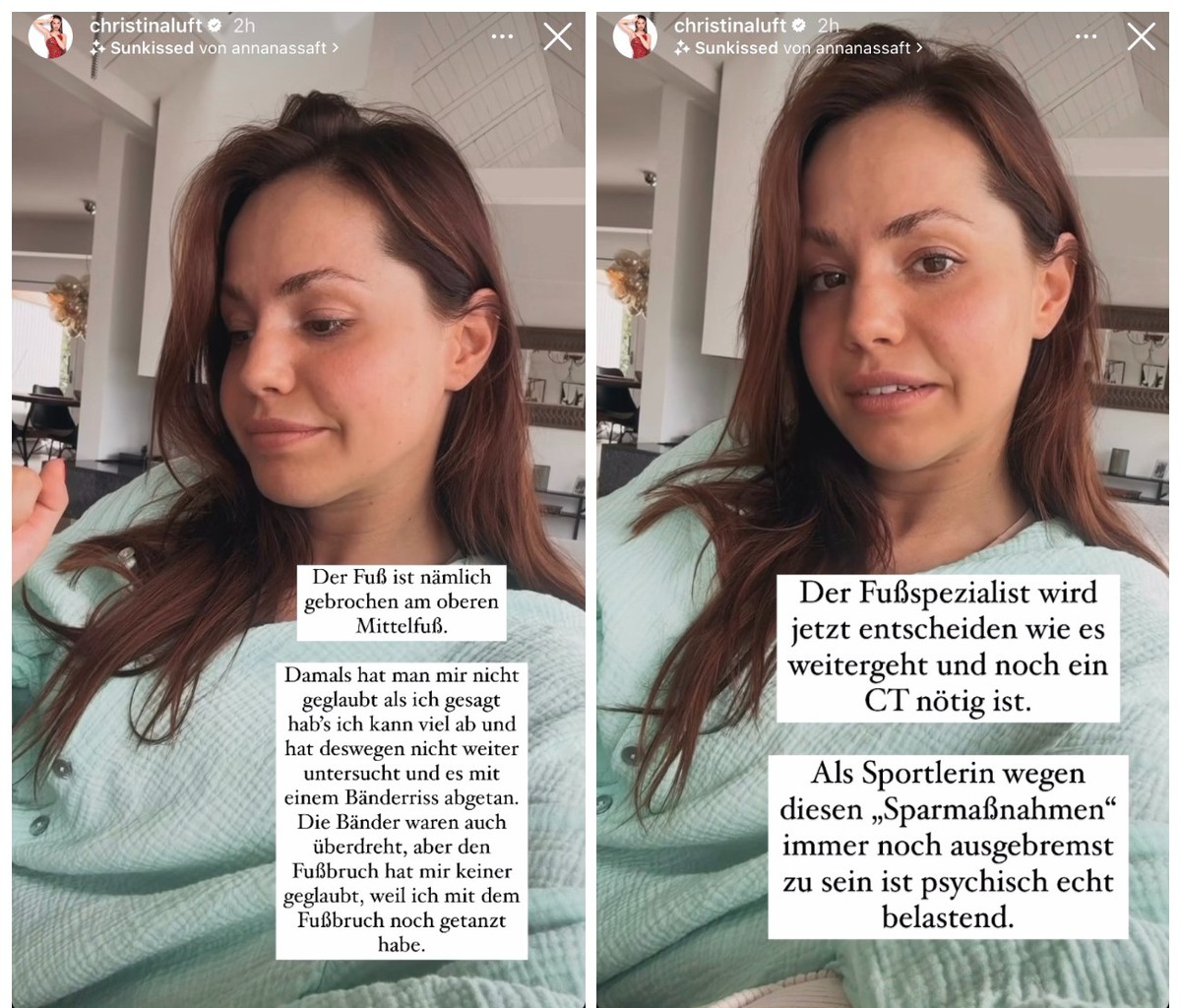 Christina bleibt weiter ausgebremst.