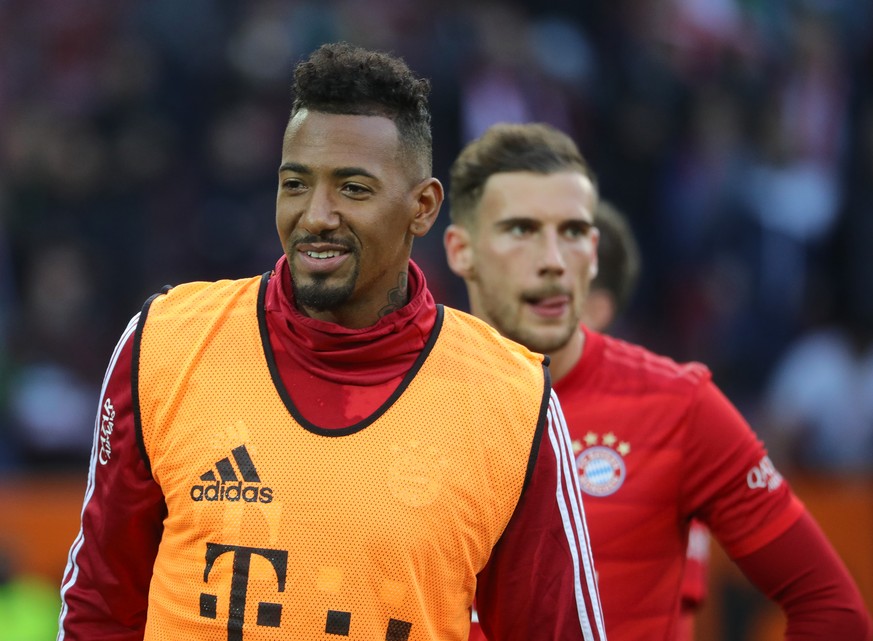 Jerome Boateng und Leon Goretzka verstehen sich gut – eigentlich. Unter der Woche gerieten die beiden aber im Training aneinander.