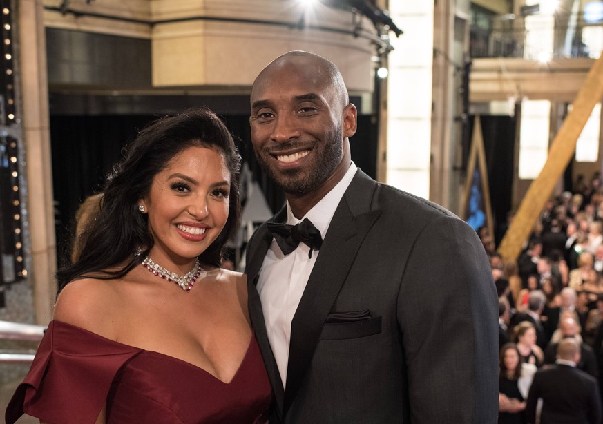 March 4, 2018 - Hollywood, California, U.S. - Vanessa Laine Bryant and Oscar nominee KOBE BRYANT arrive on the red carpet of The 90th Oscars at the Dolby Theatre in Hollywood. Hollywood U.S. PUBLICATI ...