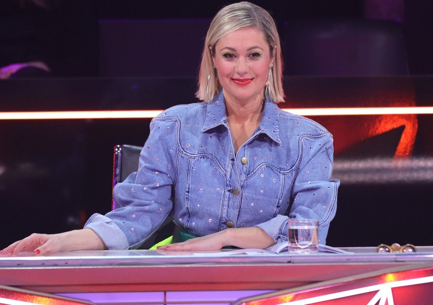 COLOGNE, GERMANY - MARCH 19: Ruth Moschner is seen during the first show of the 6th season of "The Masked Singer" at MMC Studios on March 19, 2022 in Cologne, Germany. (Photo by Joshua Samme ...