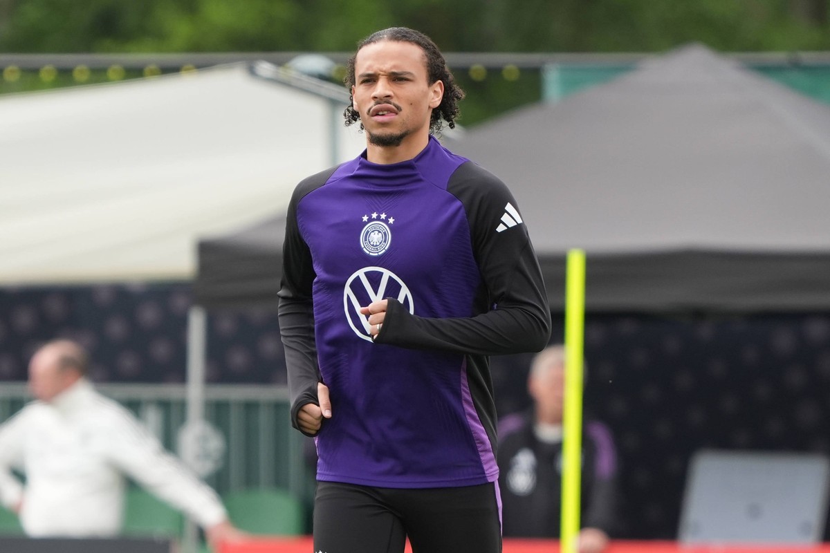 Leroy Sane - Blankenhain 31.05.2024: Trainingslager der Deutschen Nationalmannschaft zur EM-Vorbereitung, Golf Resort Weimarer Land *** Leroy Sane Blankenhain 31 05 2024 Training camp for the German n ...
