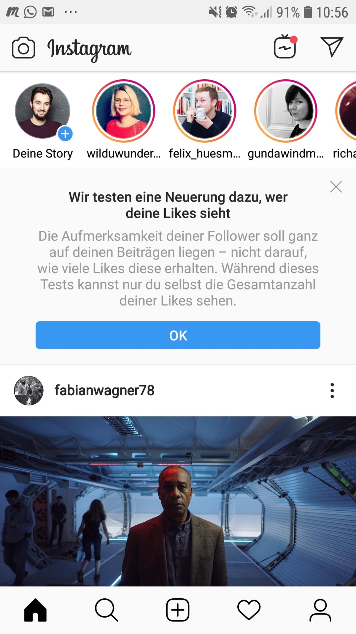 (Kleine Randnotiz: In den "Insights", die Nutzer bekommen, wenn sie ihr Instagram mit einer Facebookseite verknüpft haben, kann ich die Likes noch sehen.)