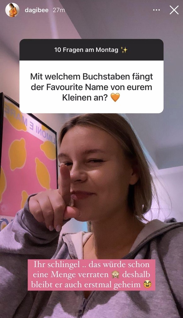 Dagi Bee wollte nichts zum Namen des Babys verraten.